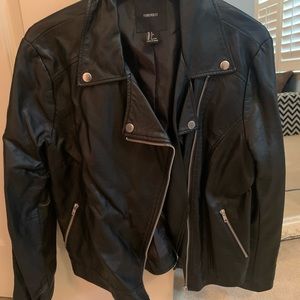 Faux leather jacket